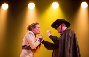Zorro and a woman